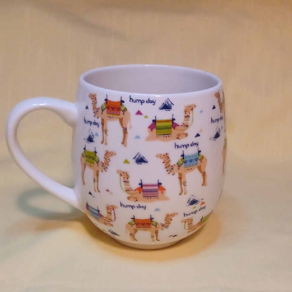 Pfaltzgraff Hump Day  Ceramic Mug with Colorful Camel Motif